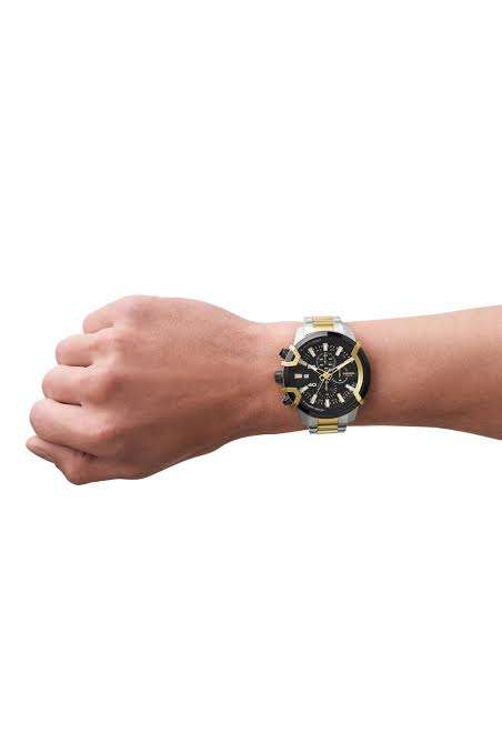 Men's Diesel Griffed Two Tone Dial Chronograph Watch DZ4577