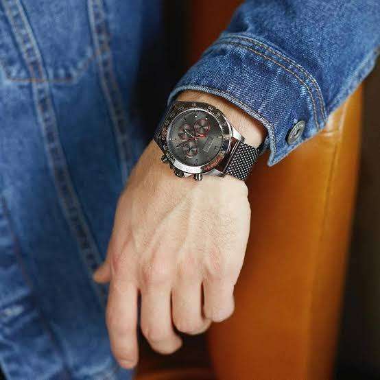 Men's Hugo Boss Ikon Grey Chronograph Watch 1513443