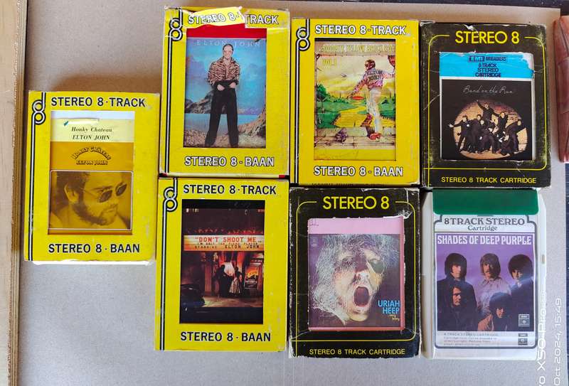 VARIOUS EIGHT TRACK CASSETTES