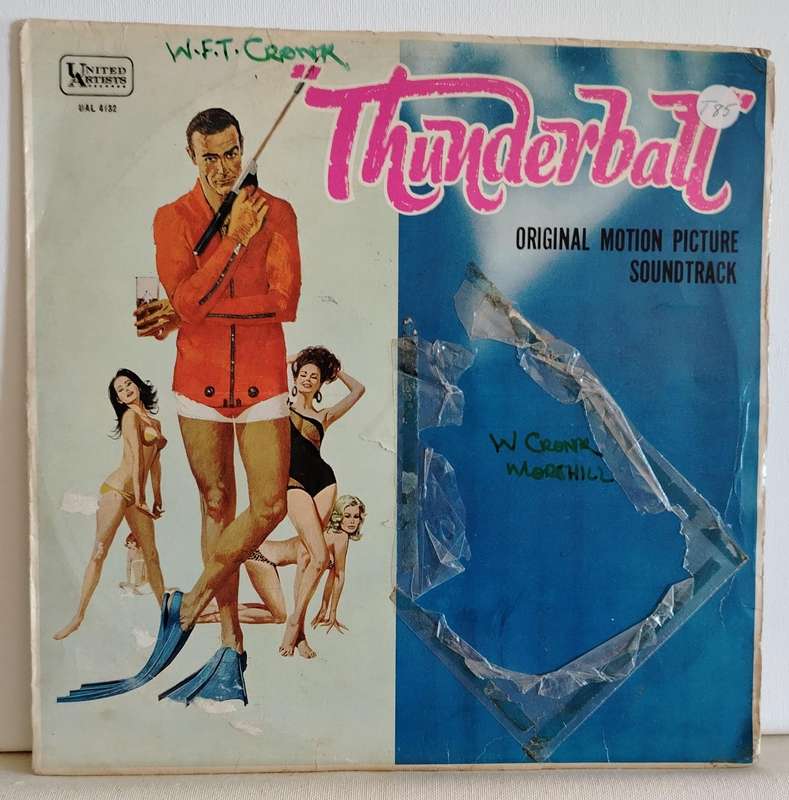 THUNDERBALL - ORIGINAL MOTION PICTURE SOUNDTRACK - VG- EX-