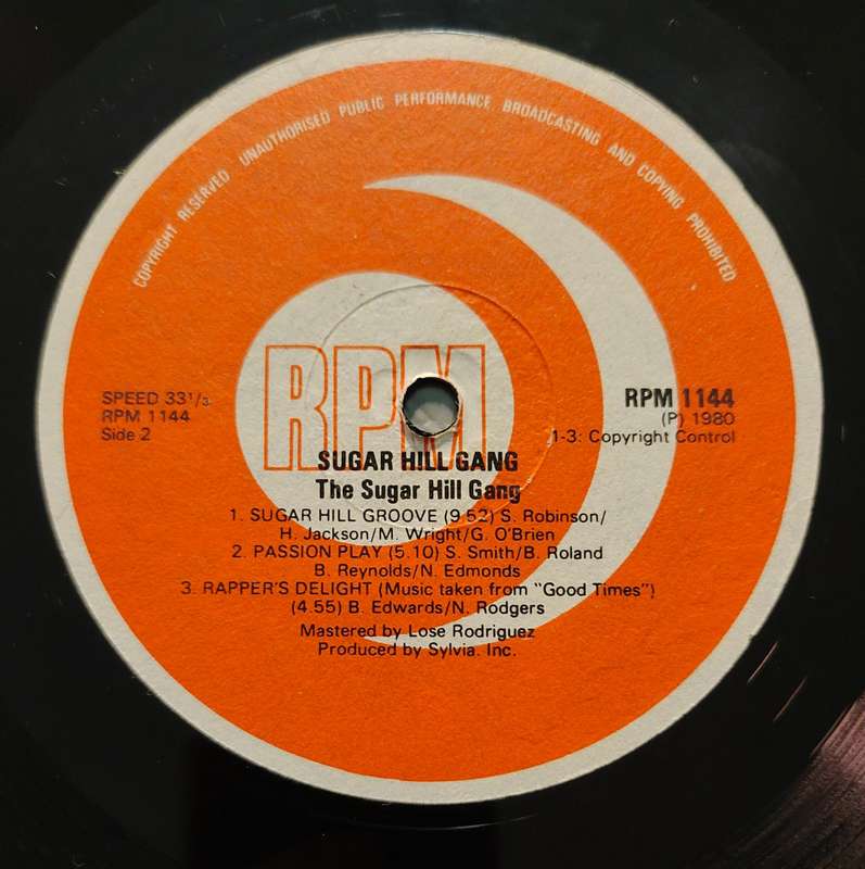 SUGARHILL GANG - VG/VG
