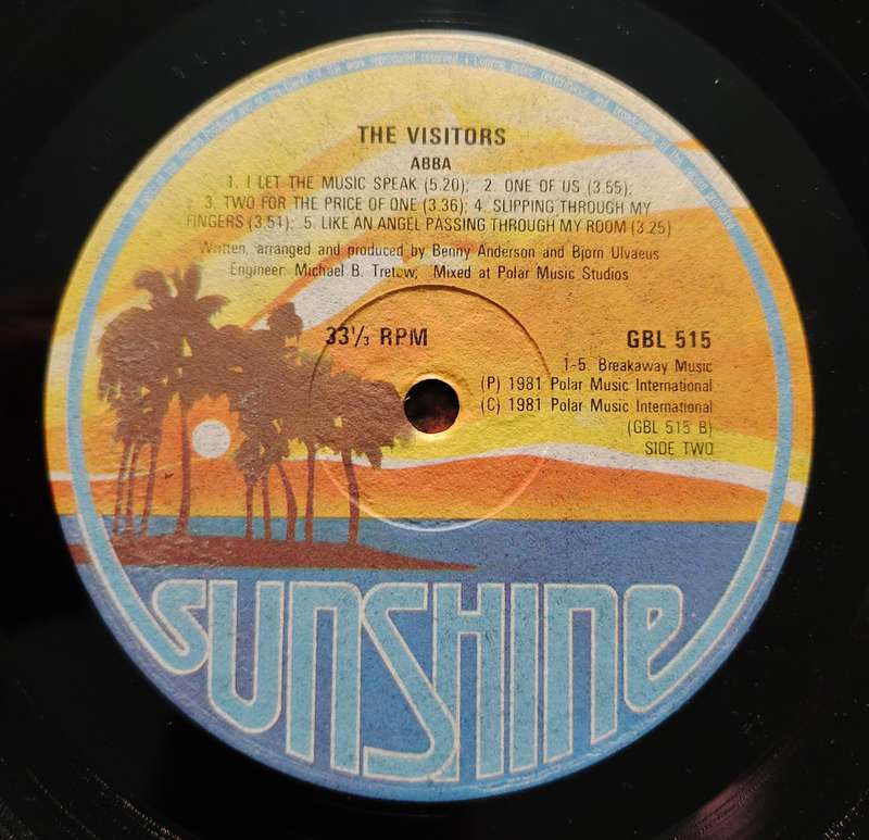 ABBA - THE VISITORS - VG/VG+