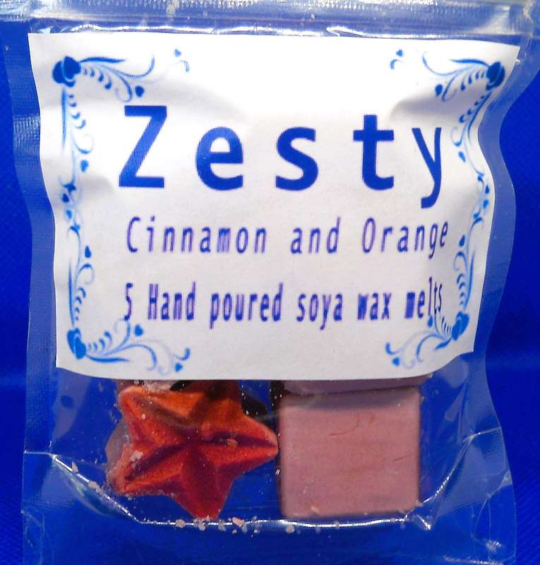 Soy Wax Melts   Zesty - Cinnamon & Orange