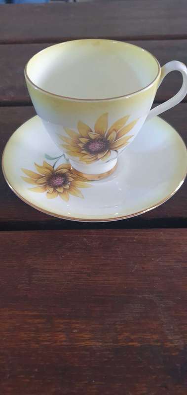 Royal Albert Sunflower Cup and Saucer Set