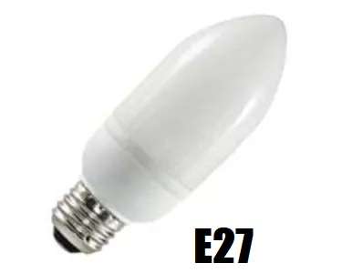 LED Candle Design Light Bulbs with a Clear Lens Cover / Diffuser in Cool White. Collections Allowed.