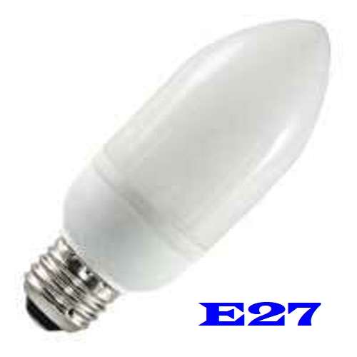 LED Candle Design Light Bulbs with a Clear Lens Cover / Diffuser in Cool White. Collections Allowed.