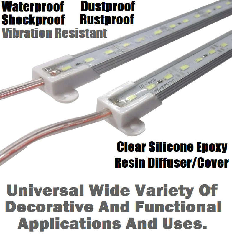 4 Units Of Waterproof 1000mm 100cm 1m LED Strip Lights Aluminium Rigid Strip. Collections Allowed.
