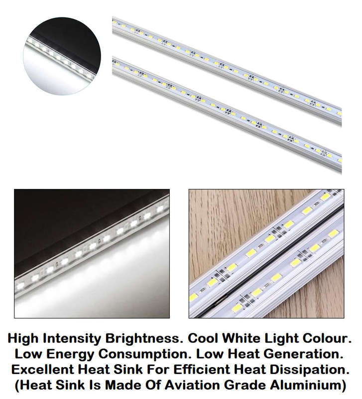 4 Units Of Waterproof 1000mm 100cm 1m LED Strip Lights Aluminium Rigid Strip. Collections Allowed.