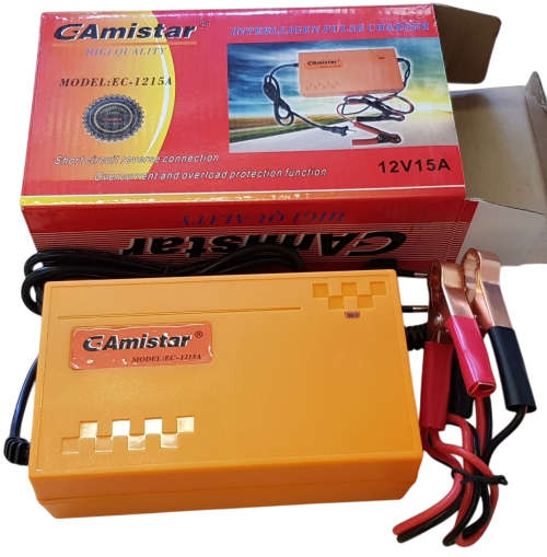 12V 15A Heavy Duty Intelligent Pulse Battery Charger. High Efficiency Version. Collections Allowed.
