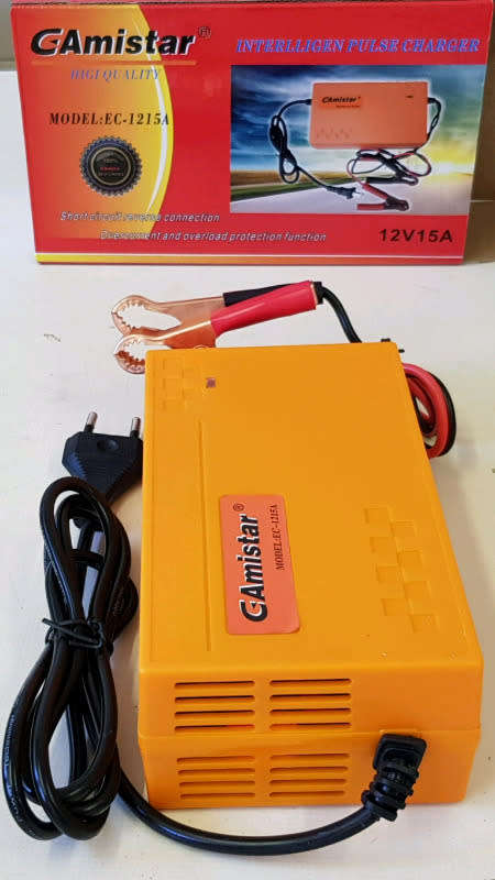 12V 15A Heavy Duty Intelligent Pulse Battery Charger. High Efficiency Version. Collections Allowed.