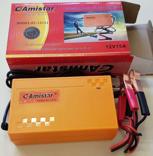 12V 15A Heavy Duty Intelligent Pulse Battery Charger. High Efficiency Version. Collections Allowed.