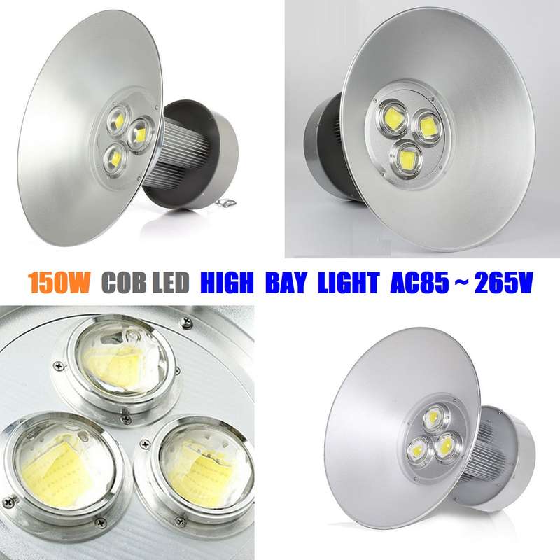 Quality Grade 150W AC85~265V COB LED High Bay Lights. Super Bright Cool White. Collections Allowed.