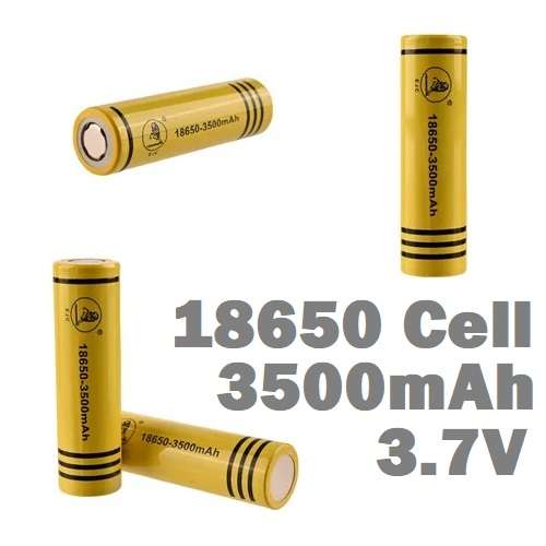 Rechargeable Flat Top 18650 Batteries For LED Torches, Light Duty Applications. Collections Allowed.