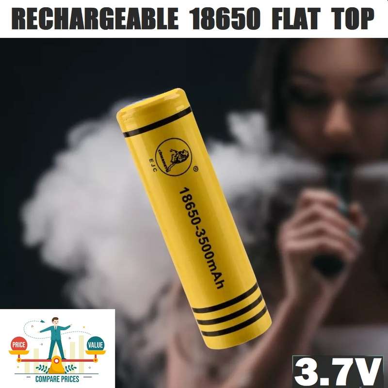 Rechargeable Flat Top 18650 Batteries For LED Torches, Light Duty Applications. Collections Allowed.
