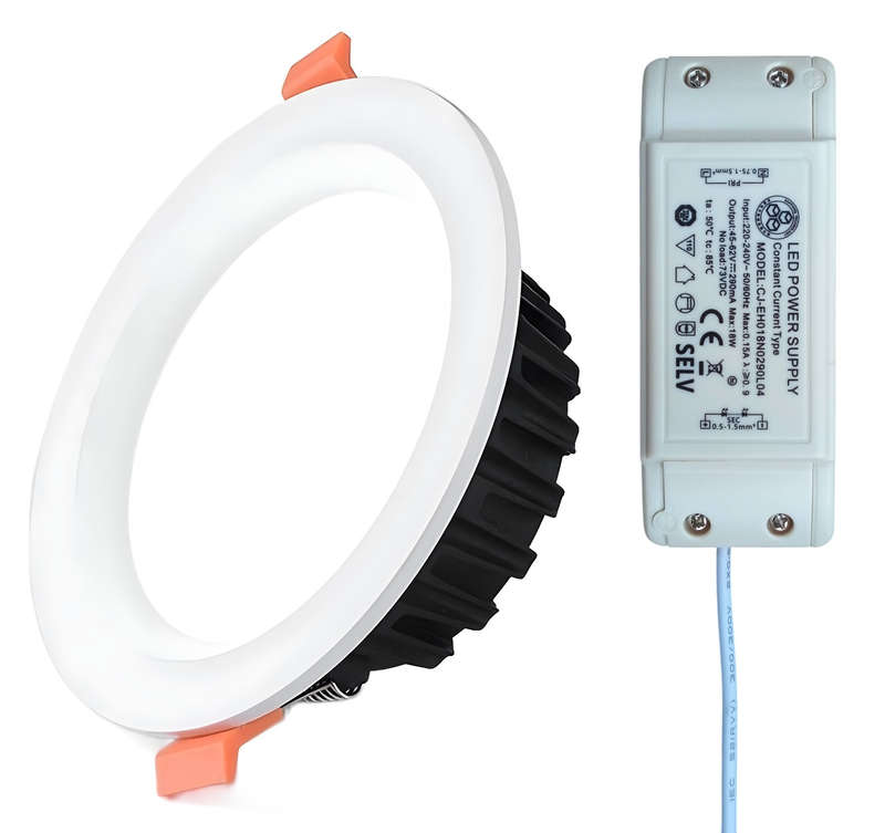 18W LED Round Panel Recessed Ceiling Light AC220~240V. Warm White Light Colour. Collections Allowed.