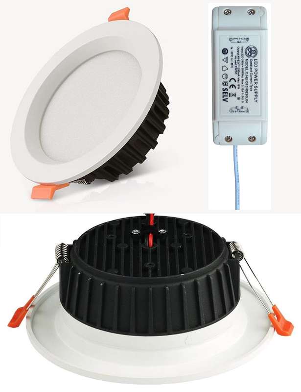 18W LED Round Panel Recessed Ceiling Light AC220~240V. Warm White Light Colour. Collections Allowed.