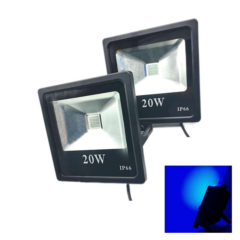Blue Colour 20W AC185~240V LED Floodlight Black Slim Line. New on Bob Shop. Collections Allowed.