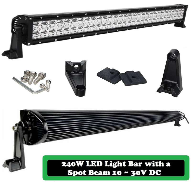 Off-Road / Hunting 240W 10~32V Hi-Power LED Auto Work, Spot, Search Light Bar. Collections Allowed.