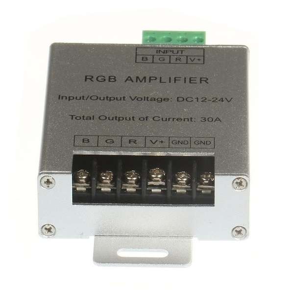 30A 12V~24V MultiColour RGB LED Strip Light Amplifier Aluminium Signal Booster. Collections Allowed.