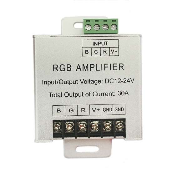 30A 12V~24V MultiColour RGB LED Strip Light Amplifier Aluminium Signal Booster. Collections Allowed.
