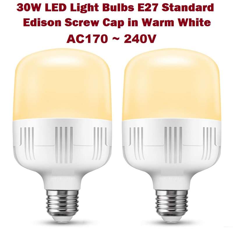Clearance Special On Warm White 30W LED E27 Light Bulb, Lamp, Globe AC170~240V. Collections Allowed.