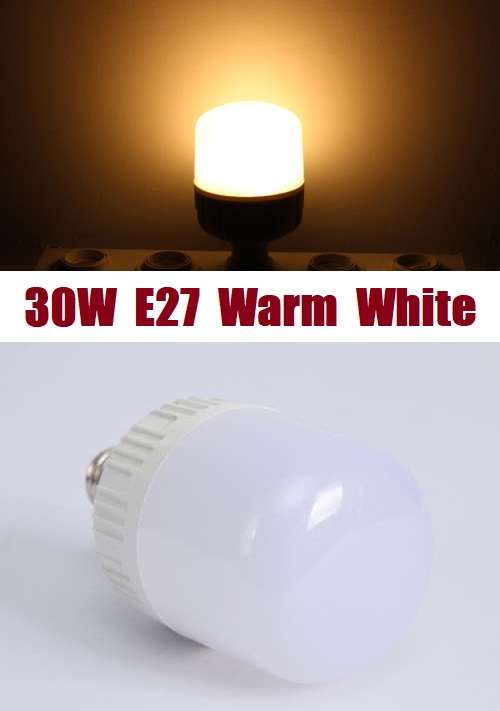 Clearance Special On Warm White 30W LED E27 Light Bulb, Lamp, Globe AC170~240V. Collections Allowed.