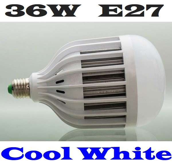 36W LED Light Bulb AC220V Lamp Globe In Cool White E27 Socket On Clearance Sale. Collections Allowed