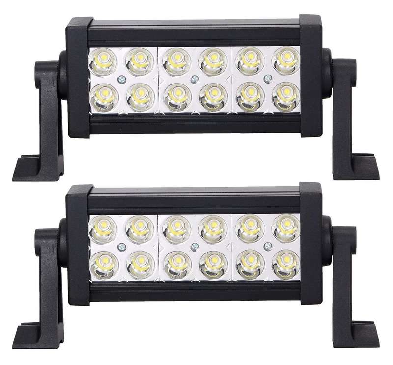 6 Units Of Double Row 36W LED Light Bars with 3D Lens Spot Beam 10V~32V DC. Collections Are Allowed.