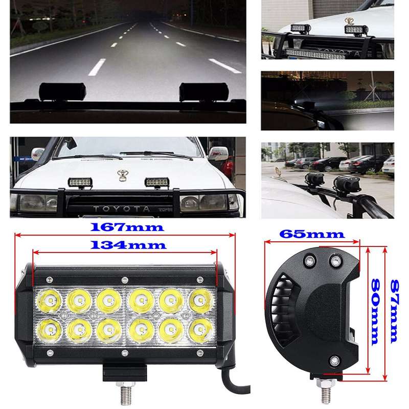 36W LED Light Bar Spot Beam Double Row 10V~32V DC. Special Offer. Collections Are Allowed.