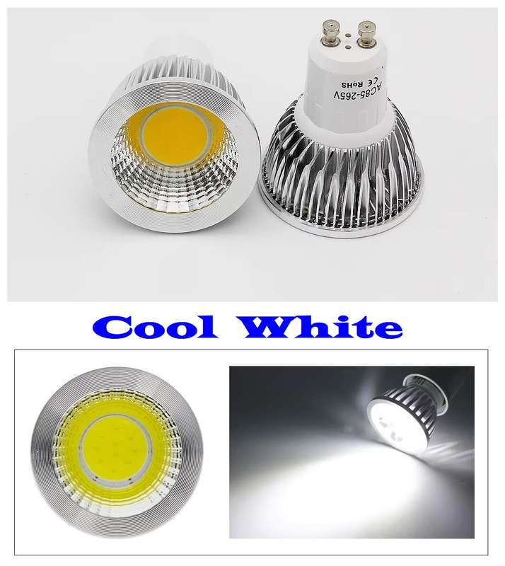 Dimmable CREE COB LED 5W GU10 Downlights AC85~265V Wide Beam Angle, Very Bright. Collections Allowed