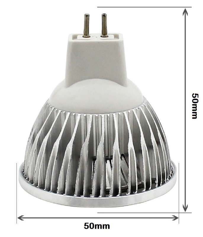 LED Light Bulbs: 5W 12V MR16 Cool White Downlights/Spotlights. Aluminium Shell. Collections Allowed.
