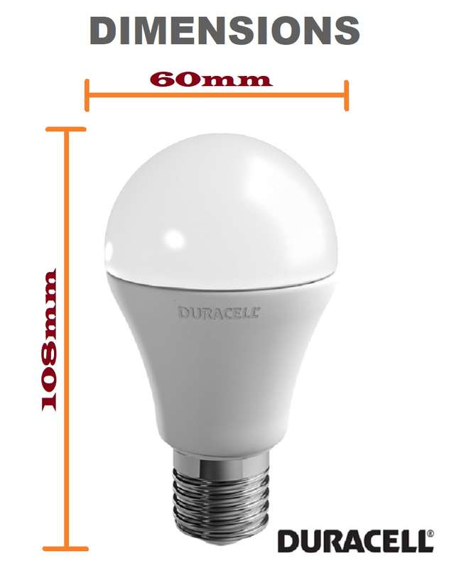 Special Offer On Original 6W AC220~240V DURACELL E27 Warm White LED Light Bulbs. Collections Allowed