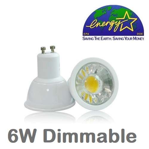 Dimmable COB LED 6W GU10 AC185~265V Globes. Pure Natural White Downlight Bulbs. Collections Allowed.