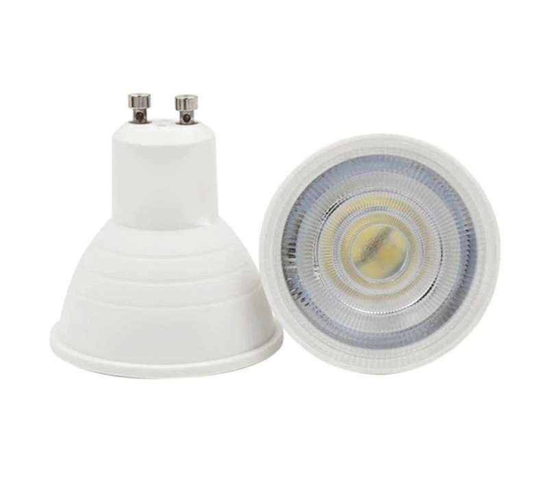 Super Cool White Dimmable 6W GU10 COB LED Light Bulbs AC185~265V LED Downlights. Collections Allowed