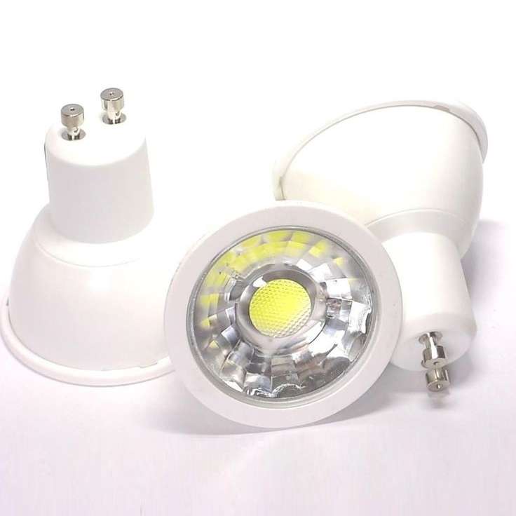 Super Cool White Dimmable 6W GU10 COB LED Light Bulbs AC185~265V LED Downlights. Collections Allowed