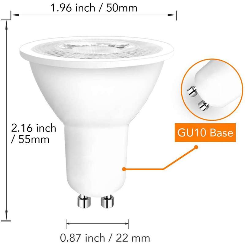 Super Cool White Dimmable 6W GU10 COB LED Light Bulbs AC185~265V LED Downlights. Collections Allowed