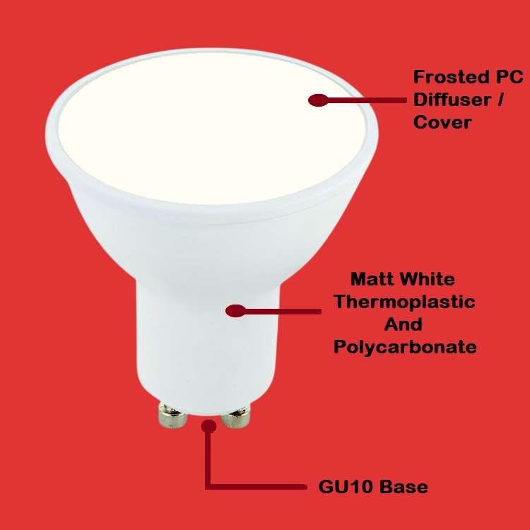 6W GU10 AC185~265V LED Light Bulbs Wide Beam Angle. Cozy Warm White Downlights. Collections Allowed.