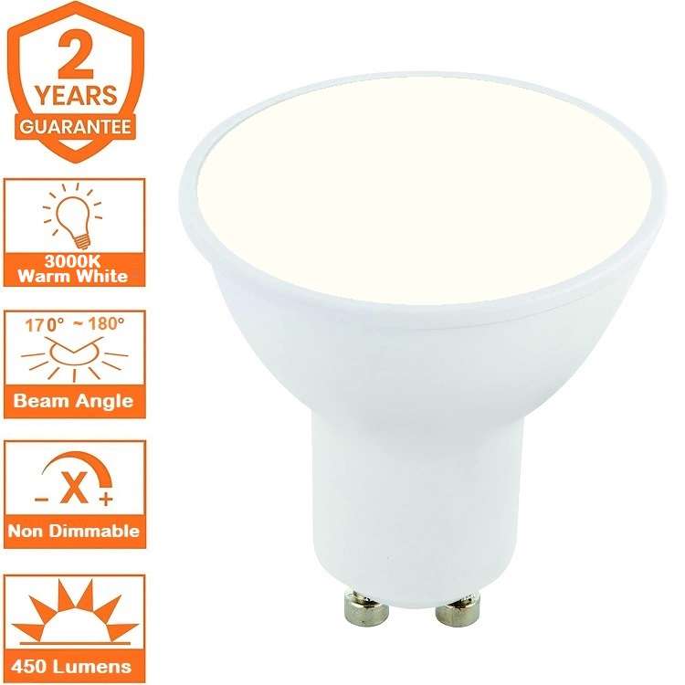 6W GU10 AC185~265V LED Light Bulbs Wide Beam Angle. Cozy Warm White Downlights. Collections Allowed.