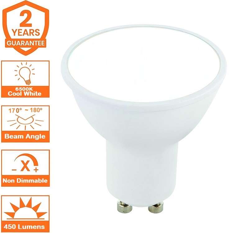 6W GU10 AC185~265V LED Light Bulbs Wide Beam Angle Super Cool White Downlights. Collections Allowed.