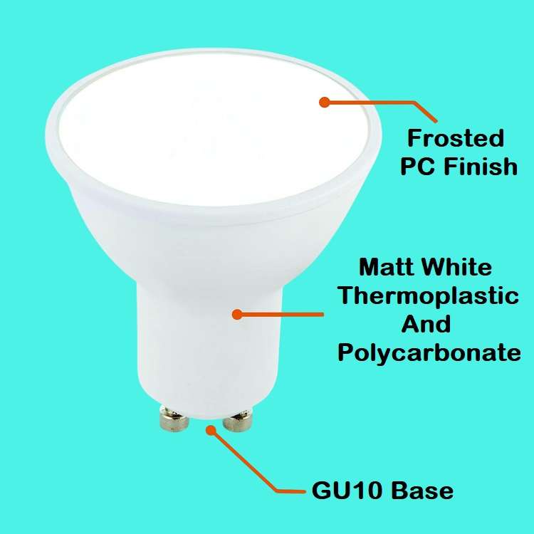 6W GU10 AC185~265V LED Light Bulbs Wide Beam Angle Super Cool White Downlights. Collections Allowed.