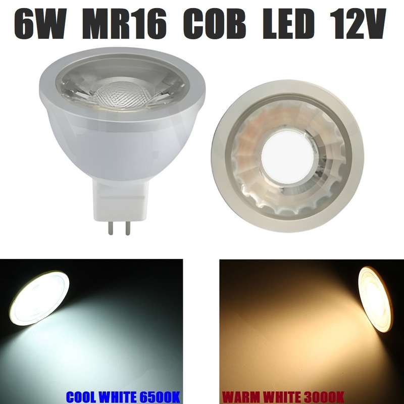 Cool White 6W 12V MR16 LED Downlight Bulbs. MR16 12V Ultra Bright COB Design. Collections Allowed.
