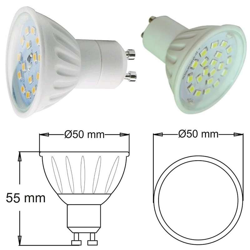 Dimmable LED Light Bulbs 7W GU10 AC220~240V Super Cool White SMD LED Downlights. Collections Allowed