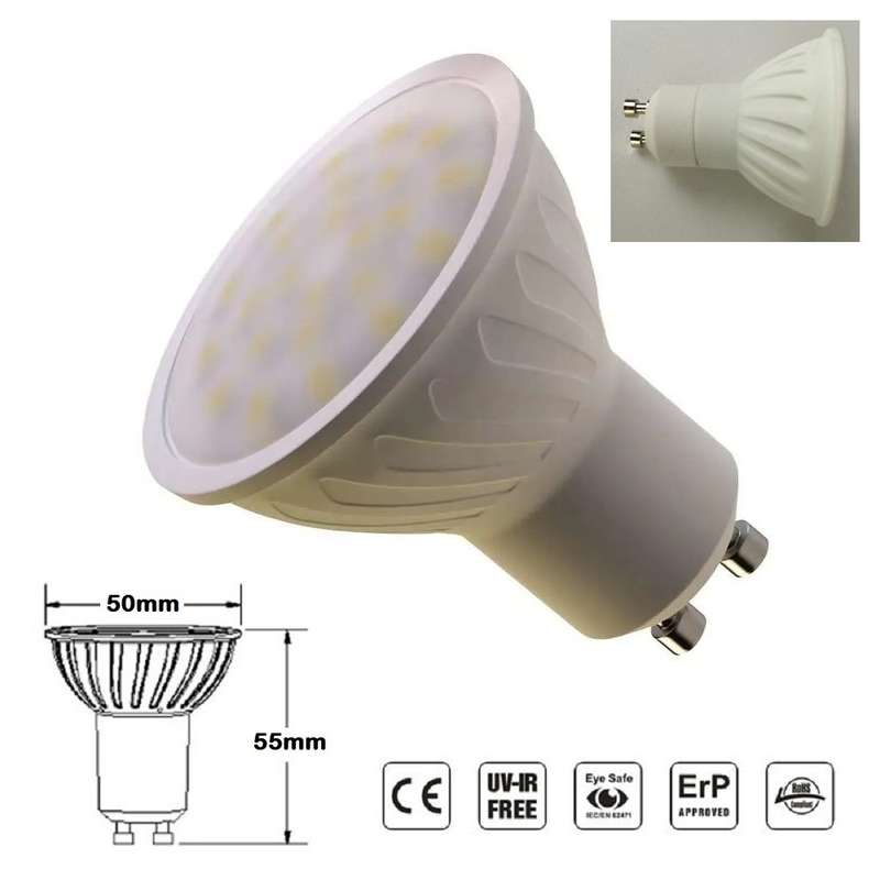 Dimmable LED Light Bulbs 7W GU10 AC220~240V Super Cool White SMD LED Downlights. Collections Allowed