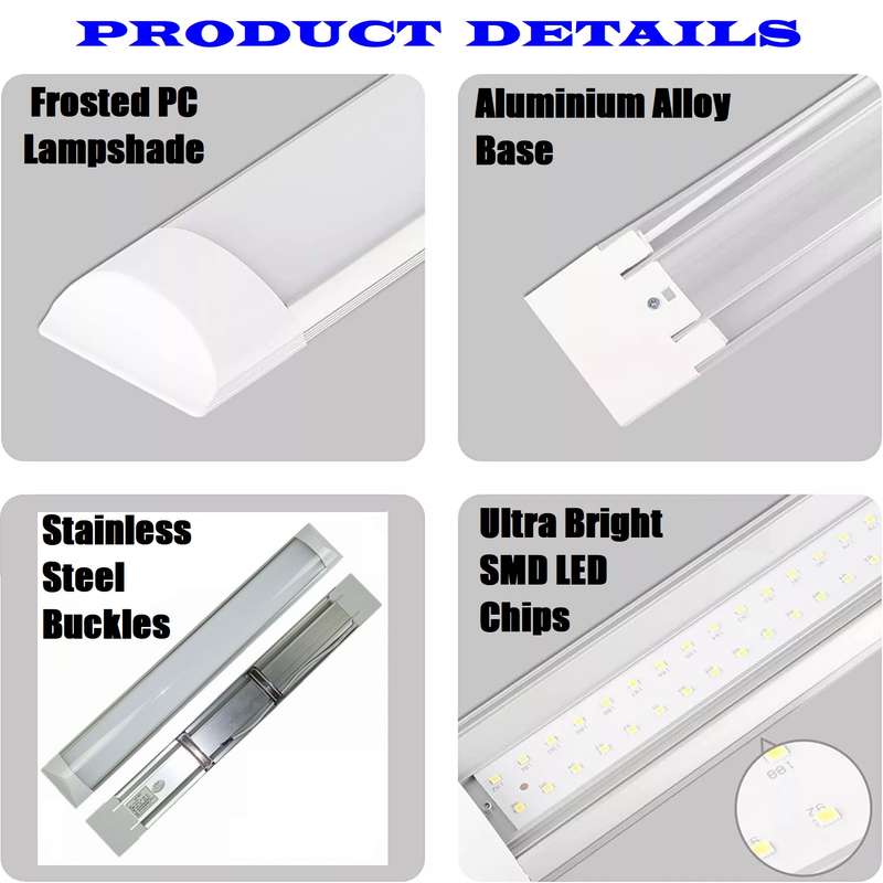 Premium LED Batten Tube Lights Ultra Slim Modern Design Complete With Fittings. Collections Allowed.