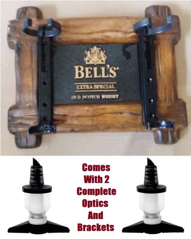 Bell`s Scotch Whisky Liquor Dispensers plus 2 Kits of Optics. Brand New. Collections Are Allowed.
