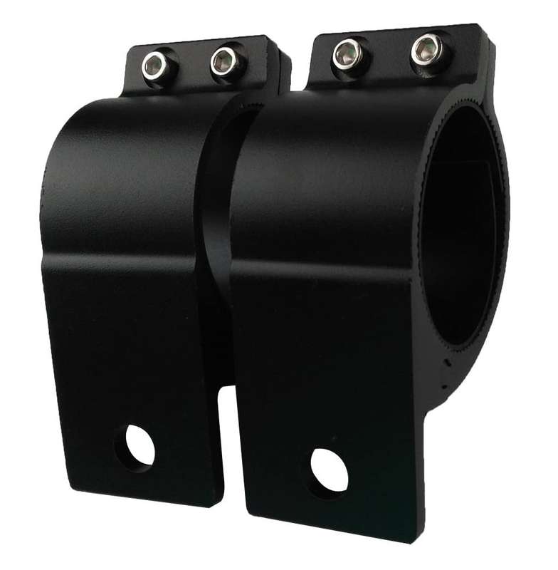 2pces 76mm~81mm Adjustable Black Mounting Brackets For Spotlights & Light Bars. Collections Allowed.