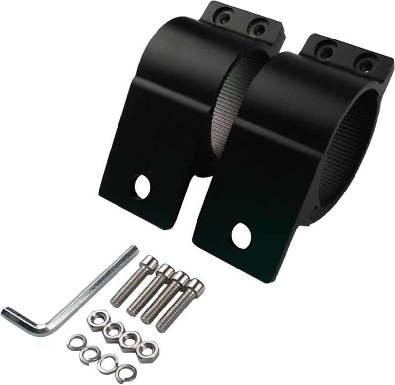 2pces 76mm~81mm Adjustable Black Mounting Brackets For Spotlights & Light Bars. Collections Allowed.