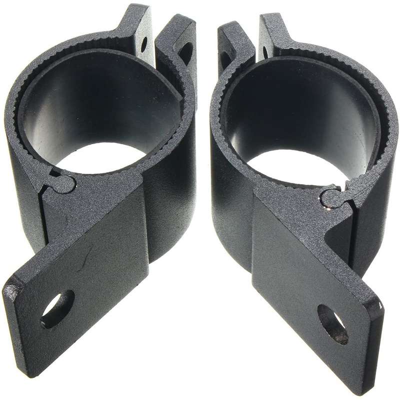 2pces 76mm~81mm Adjustable Black Mounting Brackets For Spotlights & Light Bars. Collections Allowed.