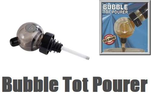 Kwik Shot 25ml Bubble Tot Shot Pourer Clear Colour (Transparent, See Through). Collections Allowed.