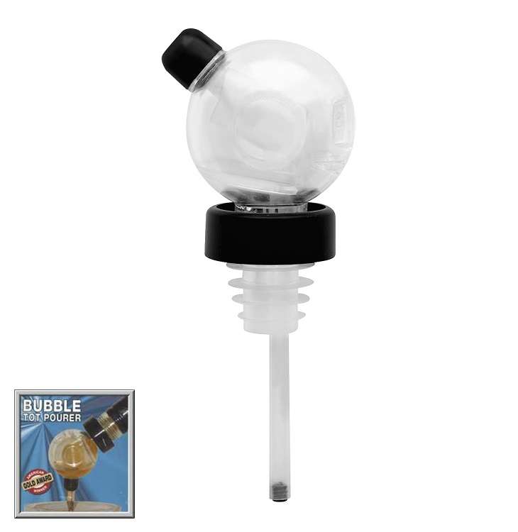 Kwik Shot 25ml Bubble Tot Shot Pourer Clear Colour (Transparent, See Through). Collections Allowed.